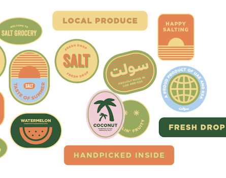 Salt Summer Market pop-up design by Studio Königshausen. A fruity and immersive brand experience. Our design ethos revolves around authenticity and community connection.